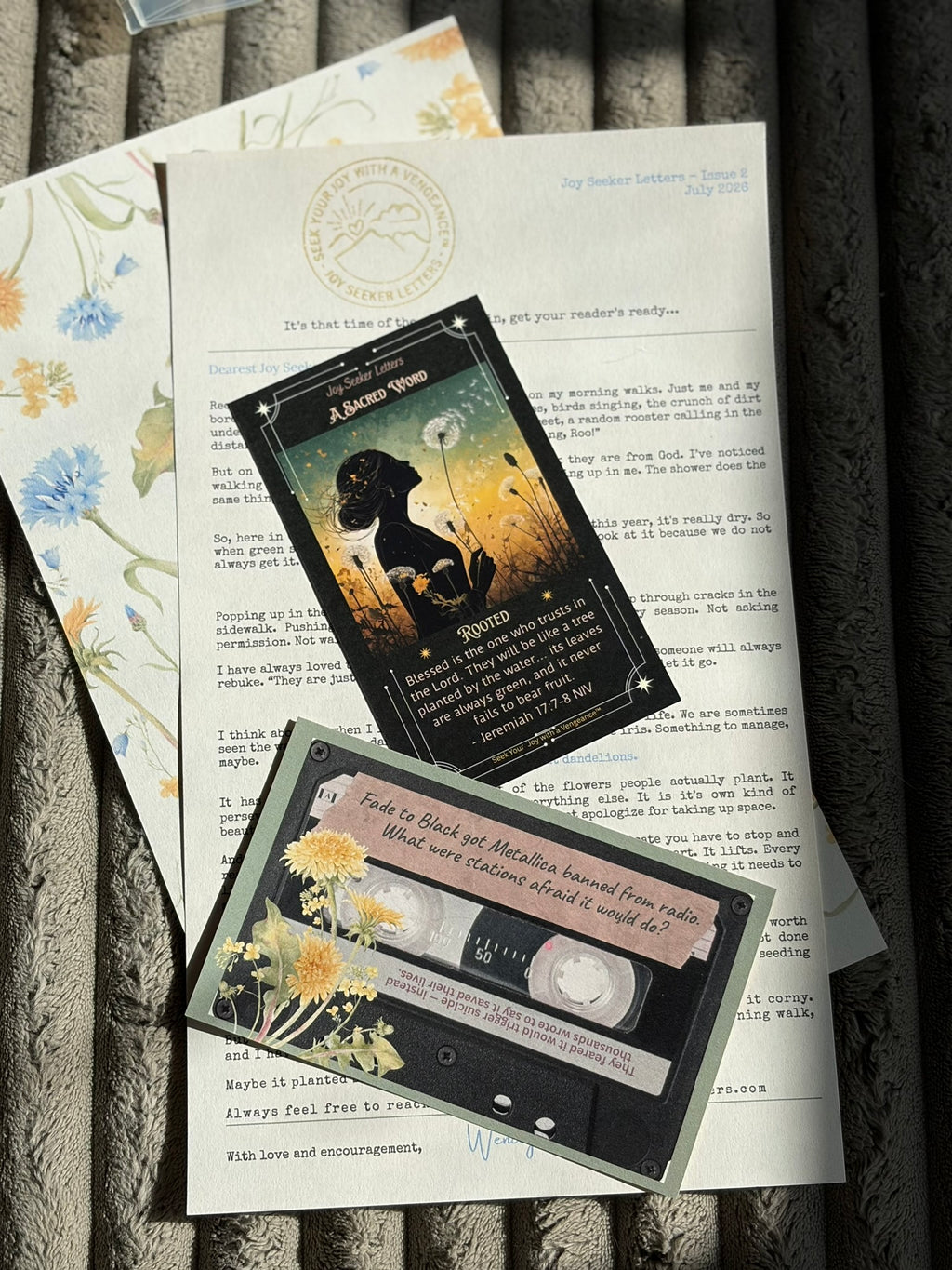Joy Seeker Letters — One-time Gift