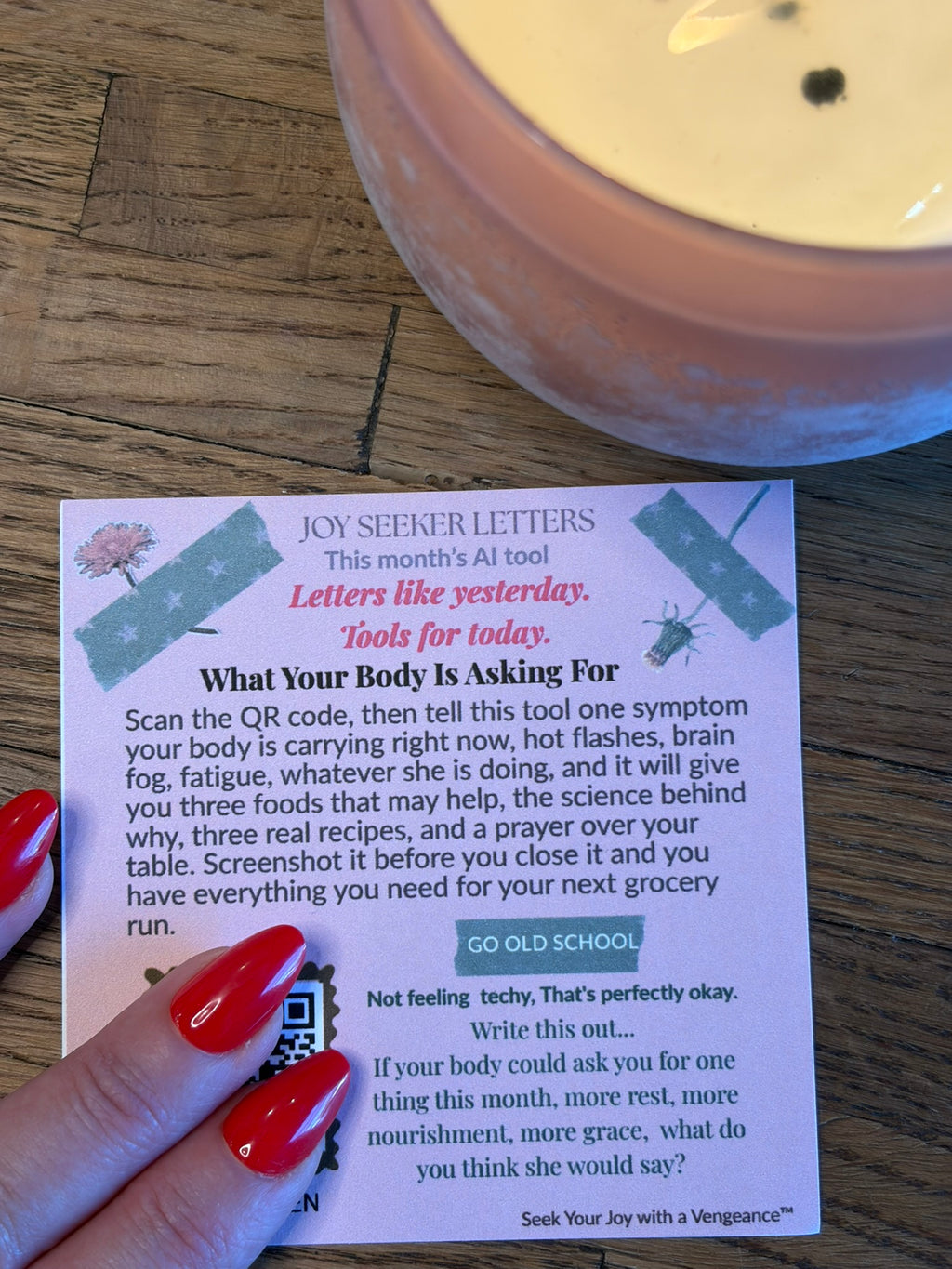 Joy Seeker Letters — One-time Gift